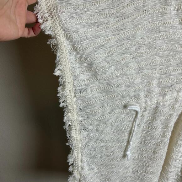 L Space Washed Ashore Knit Fringed Swimsuit Cover Up Poncho One Size - Picture 6 of 10